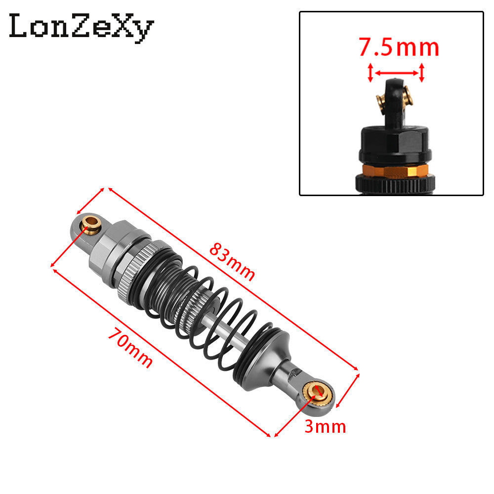 LONZEXY Oil Shock Absorber Set for 1/10 Traxxas Slash