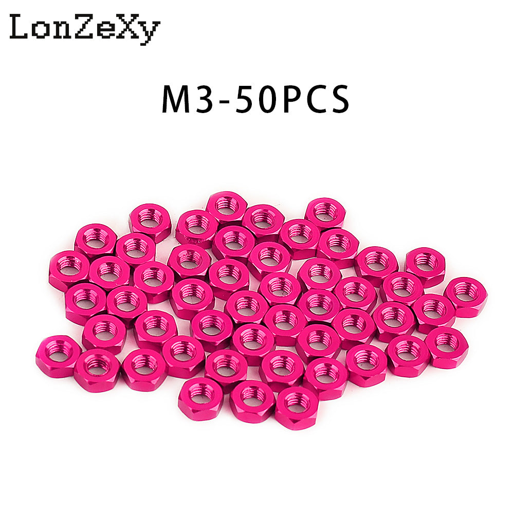 LONZEXY Hex Nut Stainless Steel 304(18-8) Metric Hexagon Nut 100 pcs
