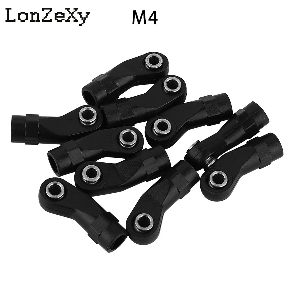 LONZEXY 10pcs Link Rod End  Ball Joint Head For Traxxas 1/10