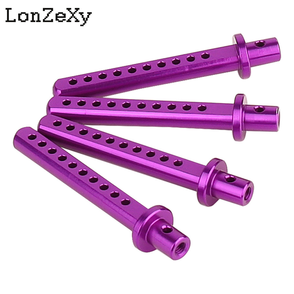 Lonzexy Metal Body Post Mount Pillar with R Pins for SCX10