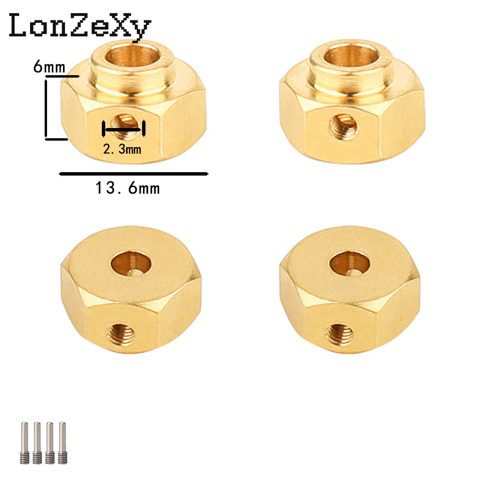 LONZEXY Wheel Hex Adapters  for Redcat Ascent 1/10