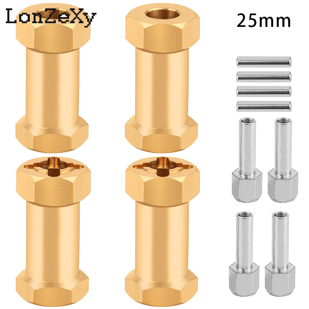 LONZEXY Wheel Hex Drive Adapter for SCX10 (4PCS)