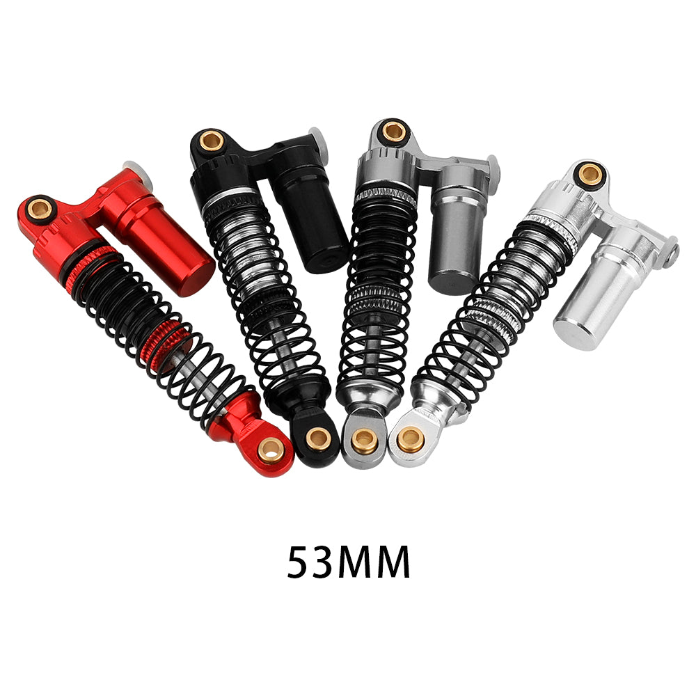 LonZeXy 4PCS New Oil Shock Absorber 53/59/66/78mm Piggyback Damper For Traxxas TRX4M 1/18 RC Crawler Adjustable Aluminum Suspension Upgrade Parts