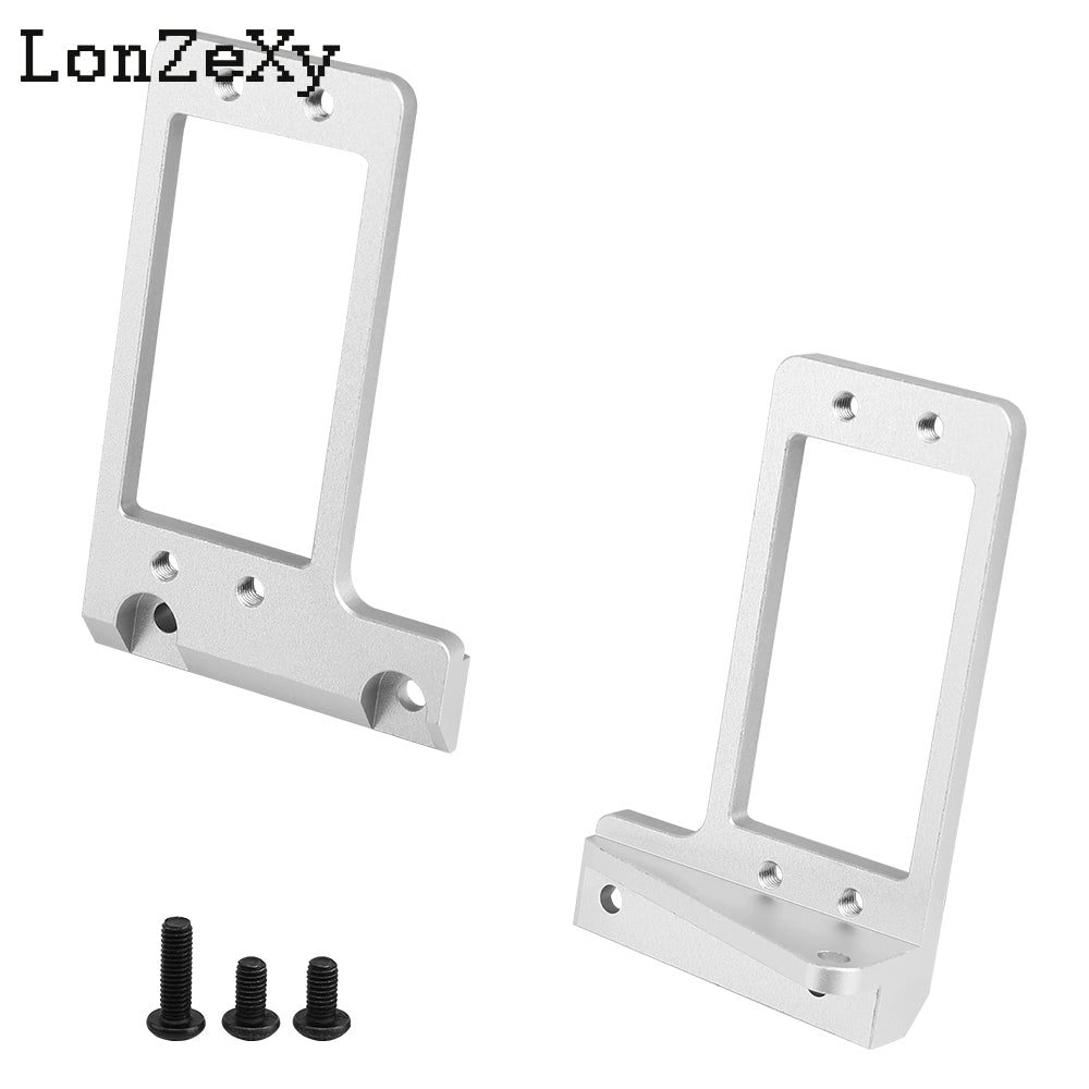 Lonzexy Capra Aluminum BTA F9 Servo Mount for 1/10 RC LCG Upgrade Compatible with VP Capra F9 Offset Axle (Black)