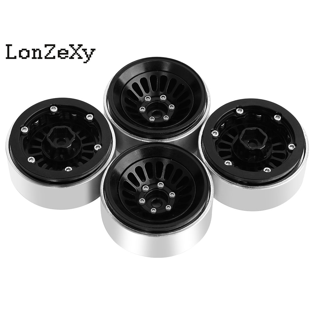 LonzeXy 4PCS Aluminum Alloy Wheel Rims for SCX24