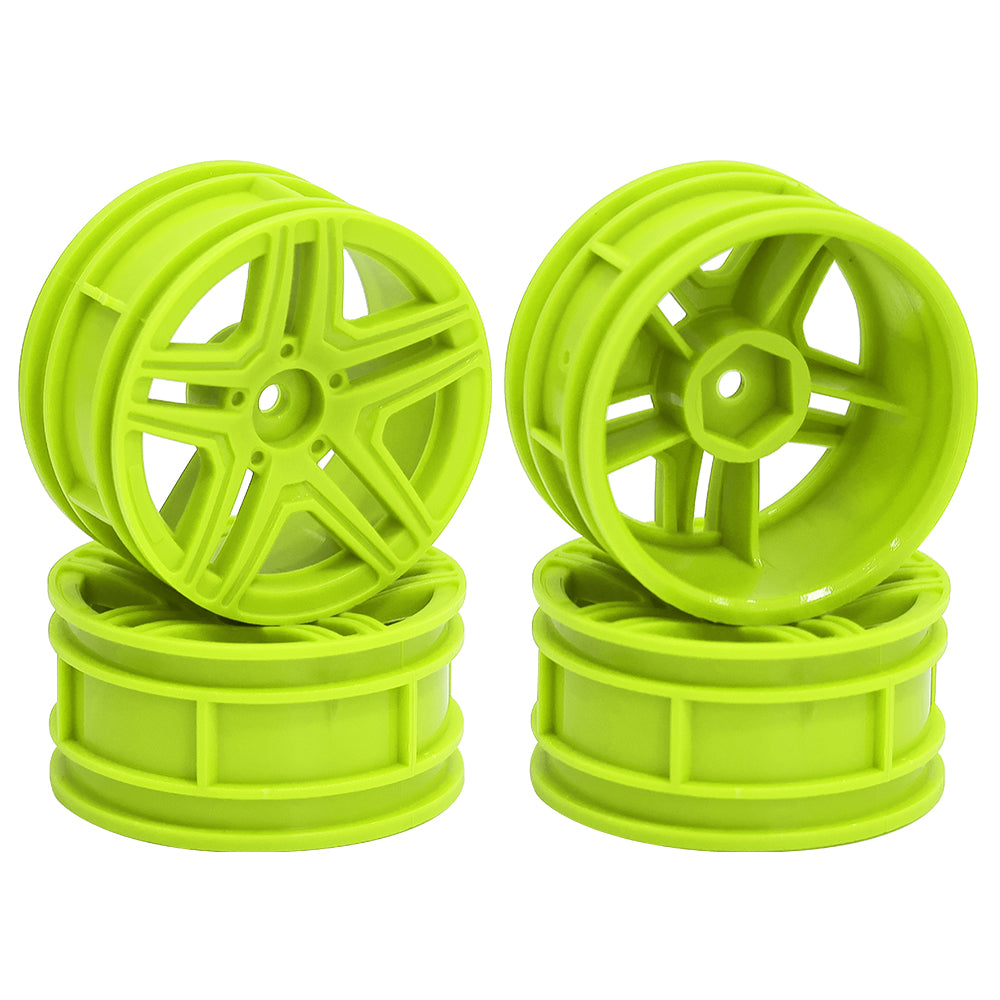 1/10 RC On-Road Car Plastic Wheel Rims Style A 52.8g 12mm Hex Multi Color Empty Hubs RC Modification Parts