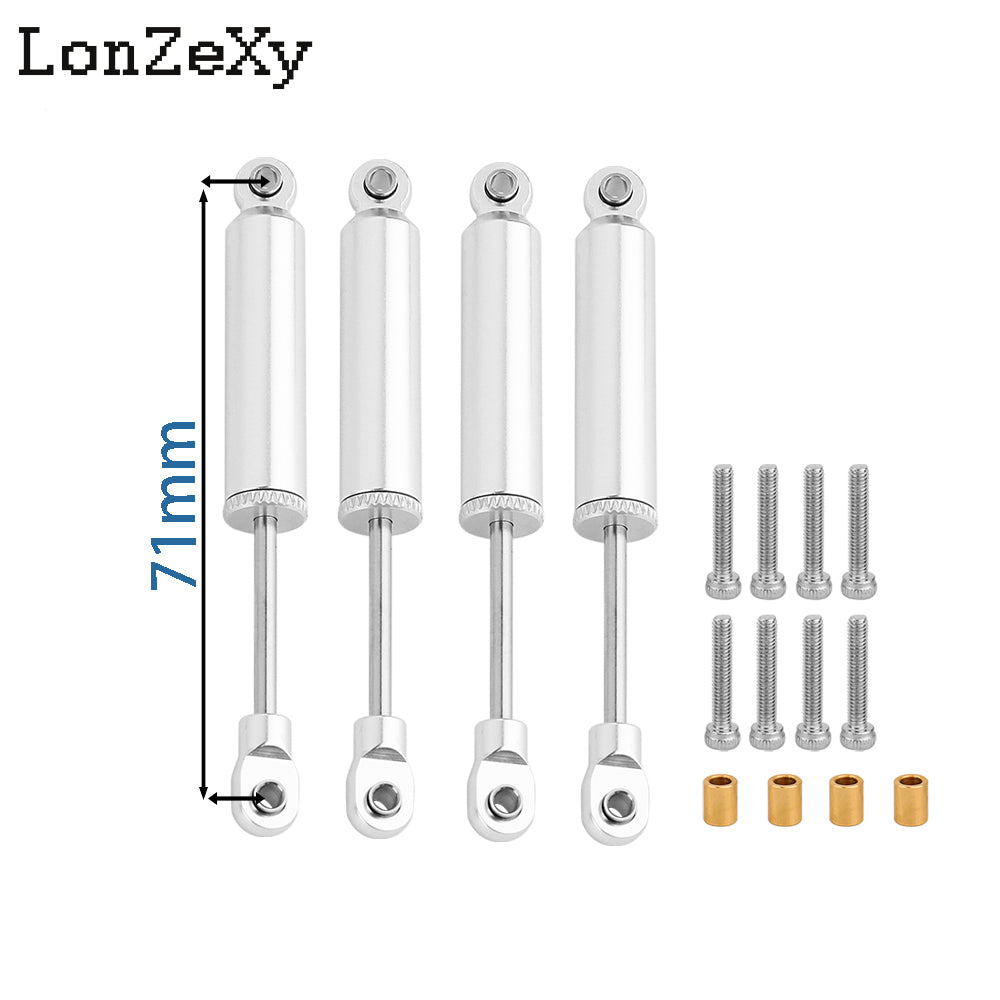 LONZEXY Built-in Spring Shocks Damper for 1/18 TRX-4M  Bronco Defender K10 (71mm)