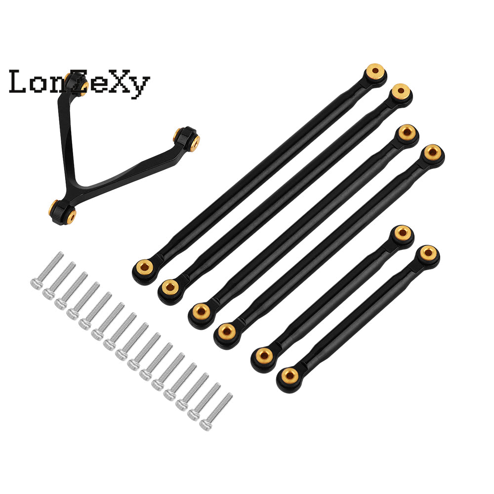LONZEXY Stainless Steel Link Rod 313mm for SCX10 II