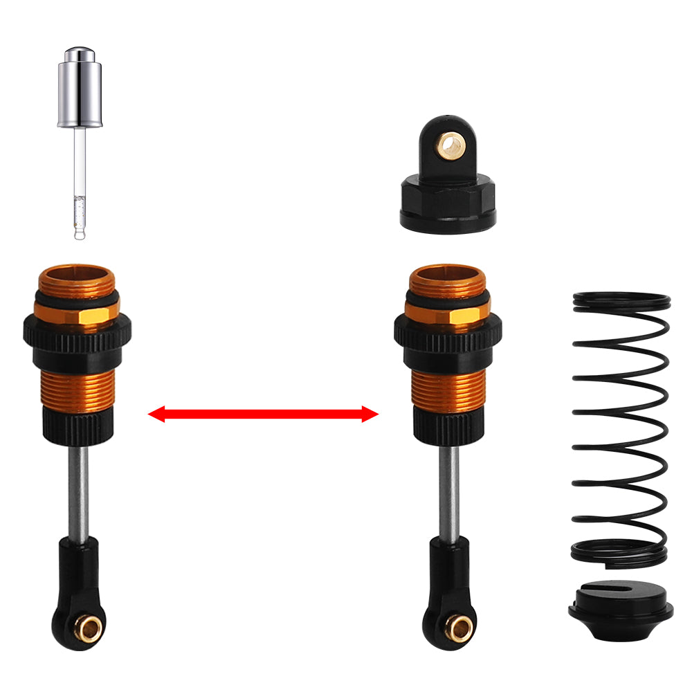 LonZeXy 4PCS Aluminum Oil Shock Absorber 70/80/90/100/110/120mm Adjustable Damper For Axial SCX10 I II III TRX4 D90 1/10 RC Rock Crawler Upgrade Parts
