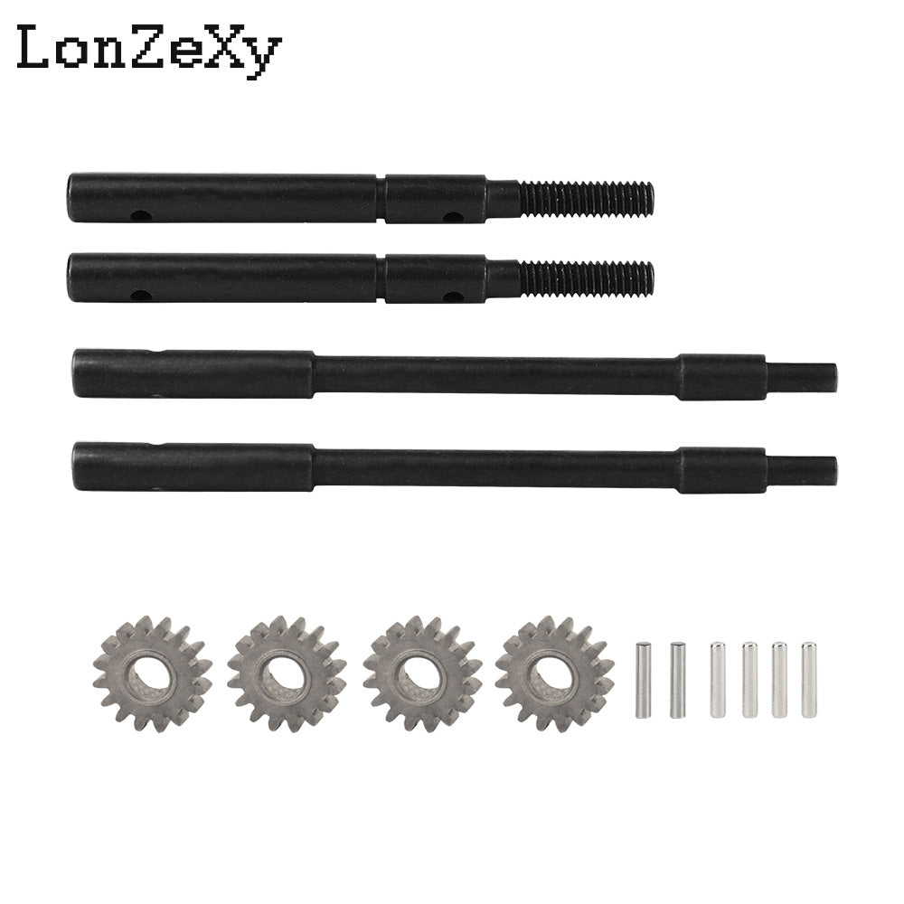 LONZEXY Axle Shaft with Gear for 1/10 SCX10 III