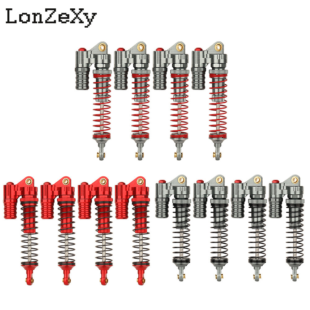 LONZEXY Metal Negative Pressure Shock Set for SCX10 4pcs