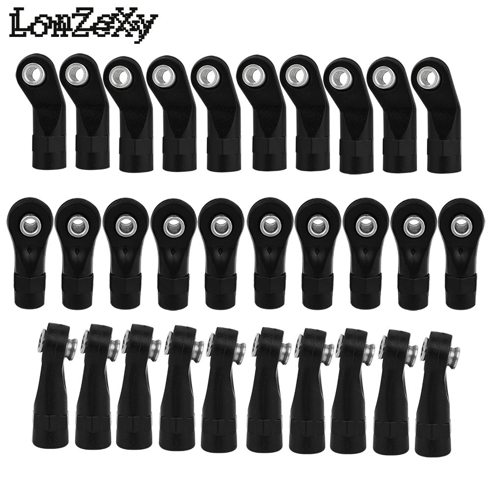 LONZEXY 10pcs Link Rod End  Ball Joint Head For Traxxas 1/10