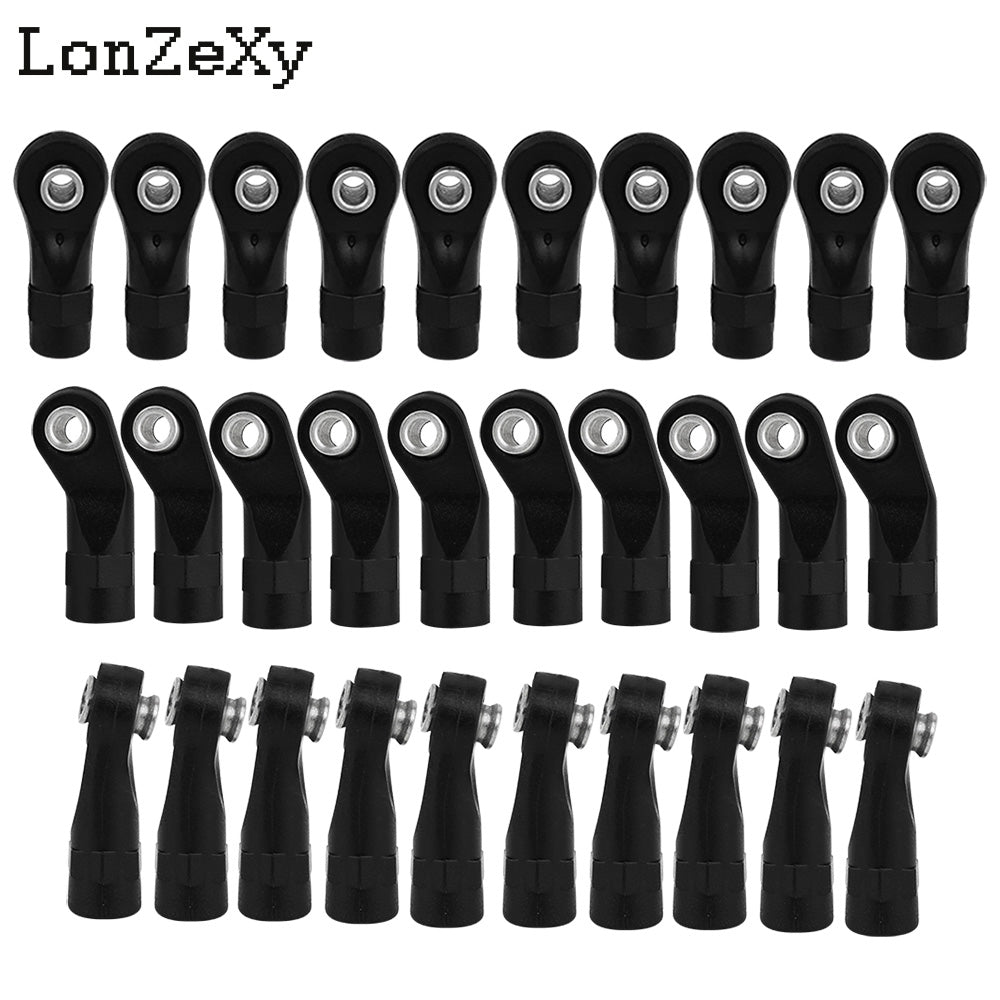 LONZEXY 10pcs Link Rod End  Ball Joint Head For Traxxas 1/10