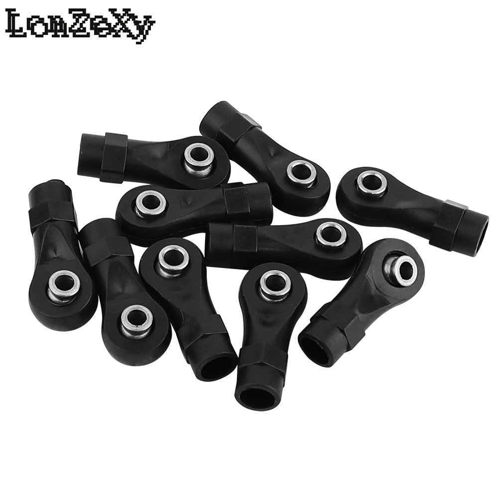LONZEXY 10pcs Link Rod End  Ball Joint Head For Traxxas 1/10