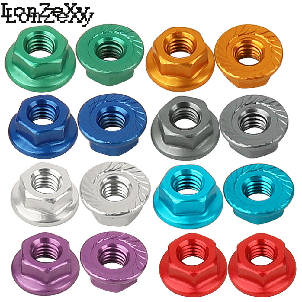 LONZEXY Aluminum Lock Nuts  with Flange Nylon Insert  for RC