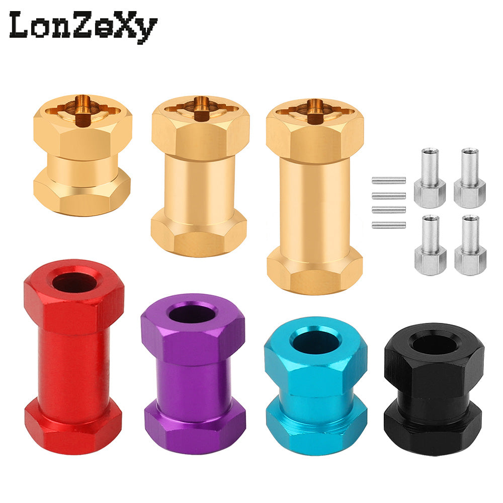 LONZEXY Wheel Hex Drive Adapter for SCX10 (4PCS)