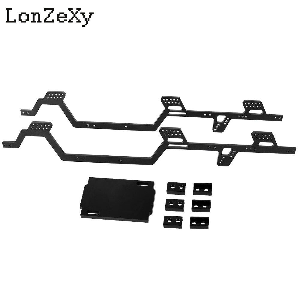 LONZEXY 6*6 Aluminum Aolly  Chassis Kit Frame Girder DIY For 1/18 TRX4m