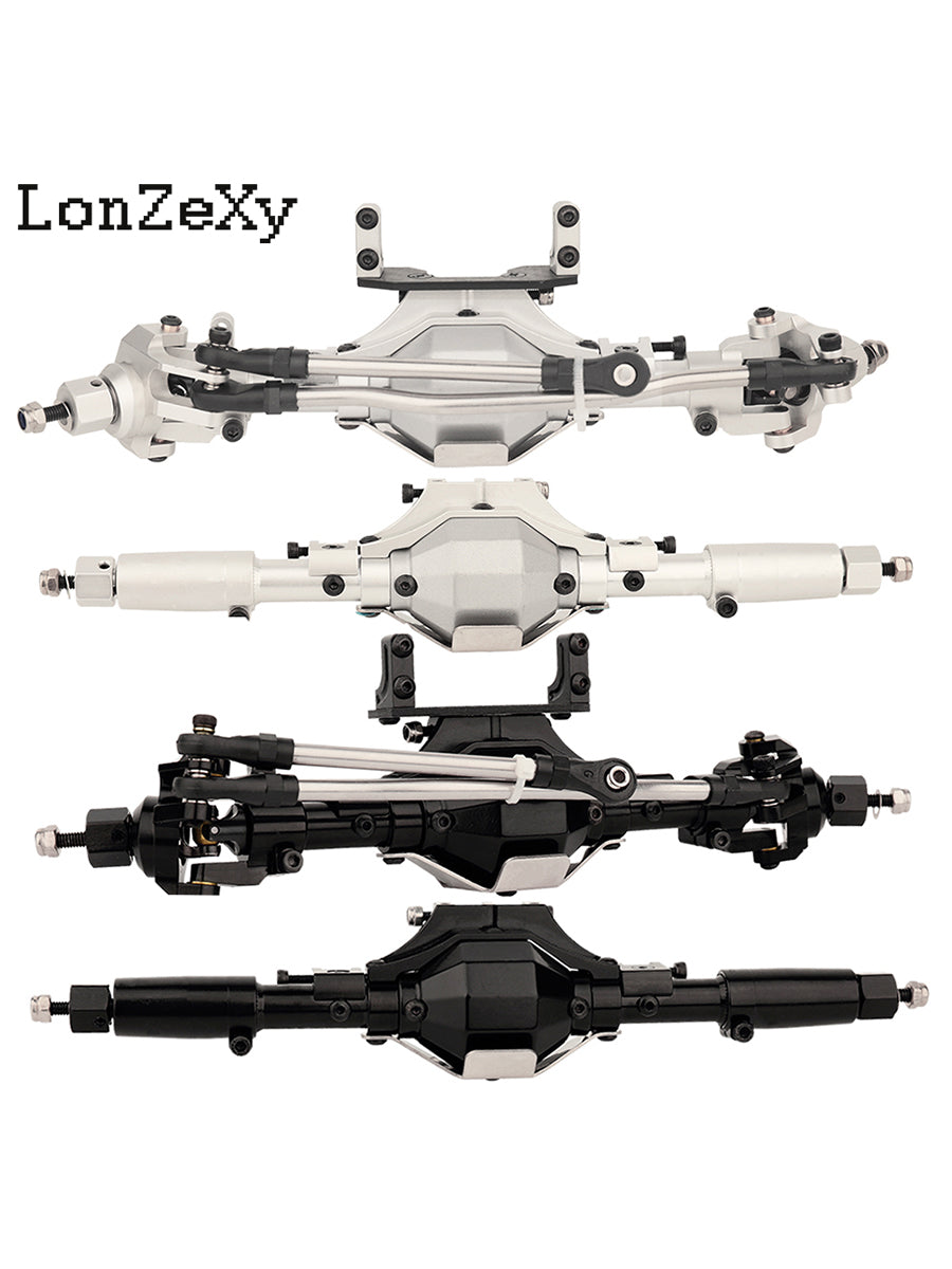 LONZEXY Front & Rear Portal Axles for SCX10 SCX10 II SCX10