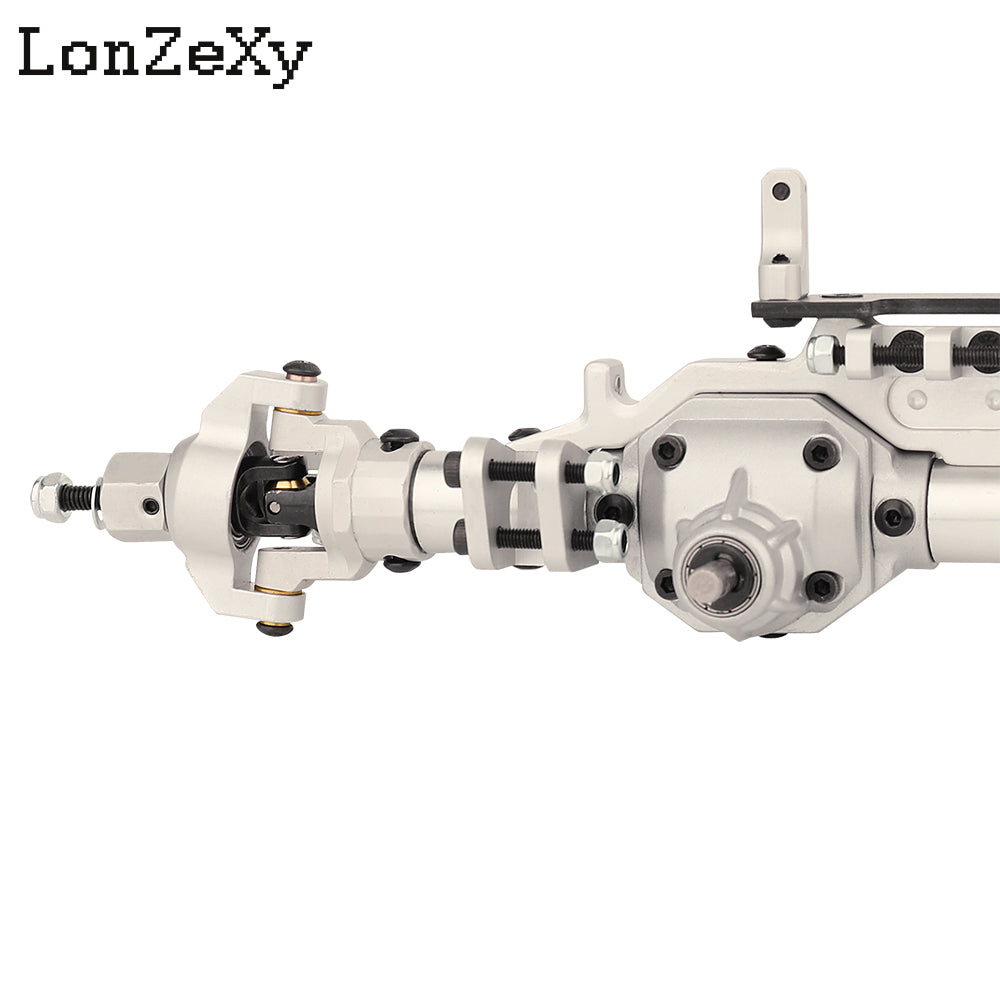 LONZEXY Complete Metal Front / Rear Axle Set for 1/10 RC Rock Crawler Axial Wraith