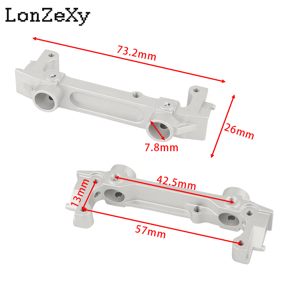 LONZEXY Aluminum Front Rear Chassis Brace Mount for SCX10 II