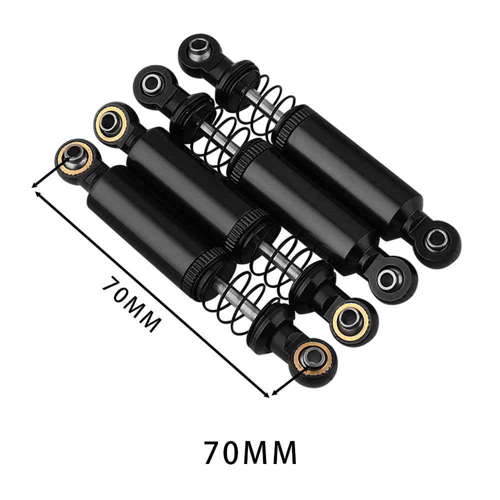 LonZeXy 1/10 RC Crawler Aluminum Oil Shock Absorber 70 80 90 100 110mm Adjustable Damper 4PCS For Axial SCX10 TRX4 D90 RC Off Road Car Upgrade Parts