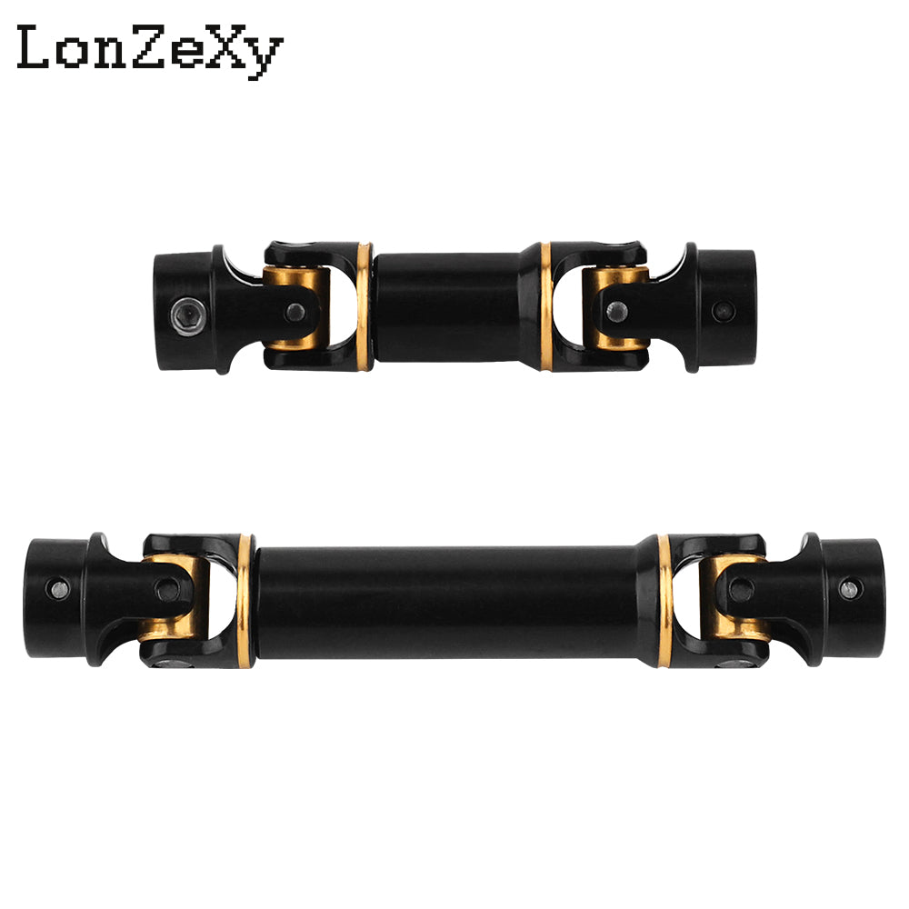 LONZEXY Black Hardened Steel Drive Shafts with D-shaped Holes for 1/18 TRX4m