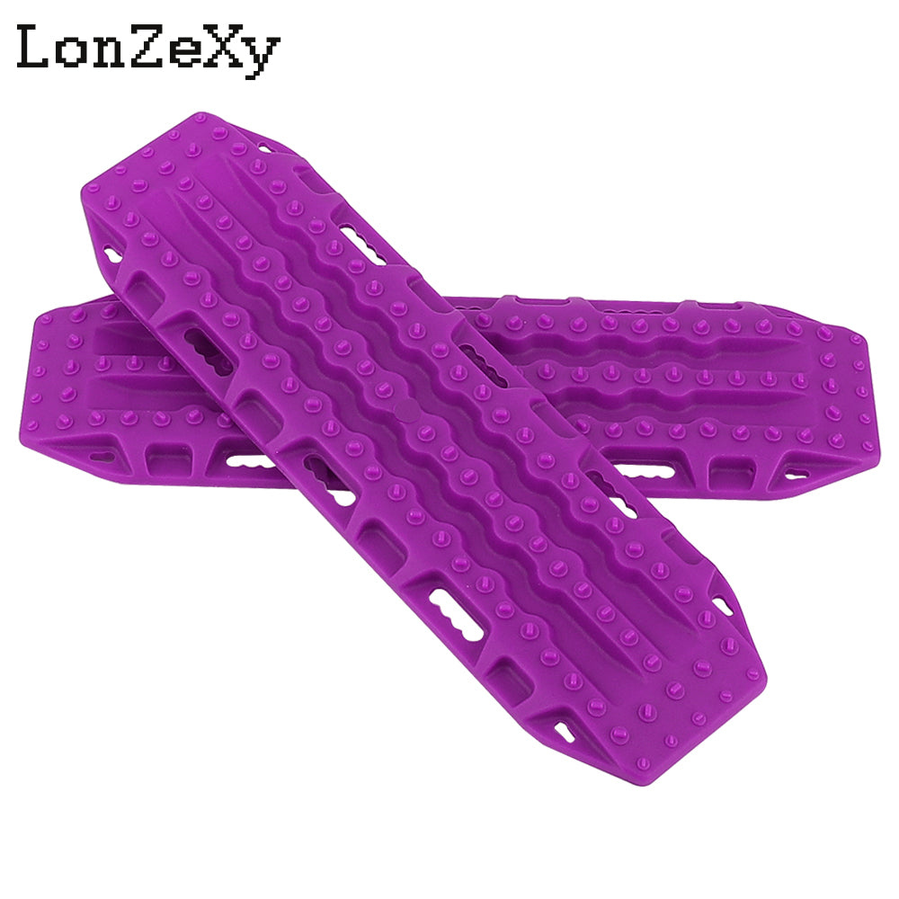 Lonzexy 2pcs 1/10 RC Plastic Sand Ladder Recovery Ramps Board for TRX4 SCX10 90046