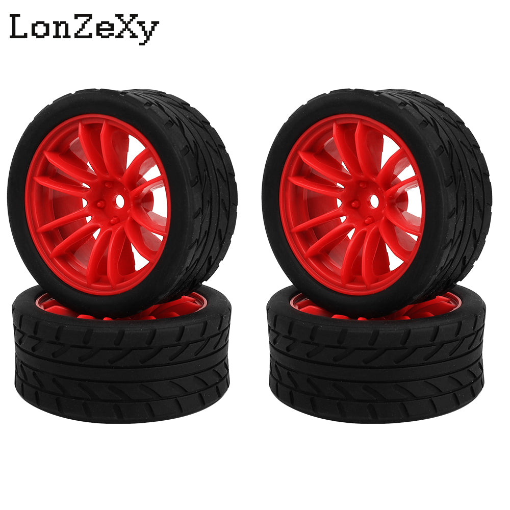 Lonzexy 1/10 1.9'' YOKOMO Flat Run MST Drift Tires XV02 Tamiya TT01 Kyosho hpi Sakura W211