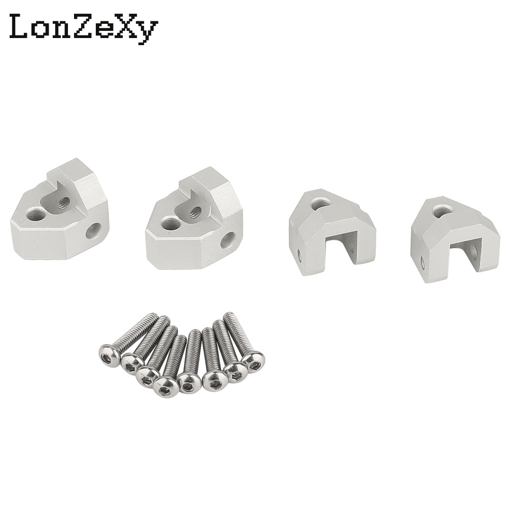 LONZEXY CNC Aluminum Shock Mounts Height Lift Kit for 1/18 TRX4M Defender Bronco Stock Shocks