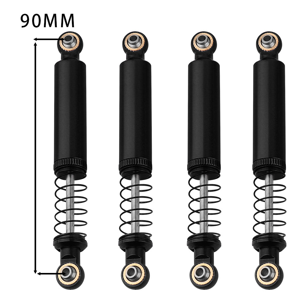 LonZeXy 1/10 RC Crawler Aluminum Oil Shock Absorber 70 80 90 100 110mm Adjustable Damper 4PCS For Axial SCX10 TRX4 D90 RC Off Road Car Upgrade Parts