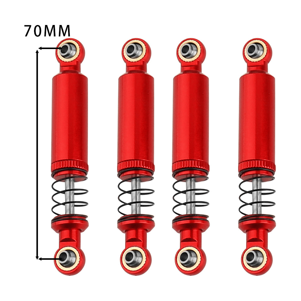 LonZeXy 1/10 RC Crawler Aluminum Oil Shock Absorber 70 80 90 100 110mm Adjustable Damper 4PCS For Axial SCX10 TRX4 D90 RC Off Road Car Upgrade Parts