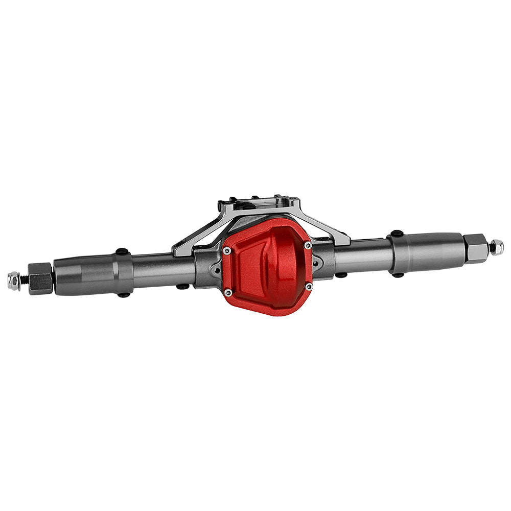 LonZeXy CNC Aluminum Front Middle Rear Axles Complete Set, 38T 13T Hardened Steel Differential Gear Axle Housing For 1/10 Axial SCX10 Gen1 RC Crawler Car Metal Upgrade Accessories