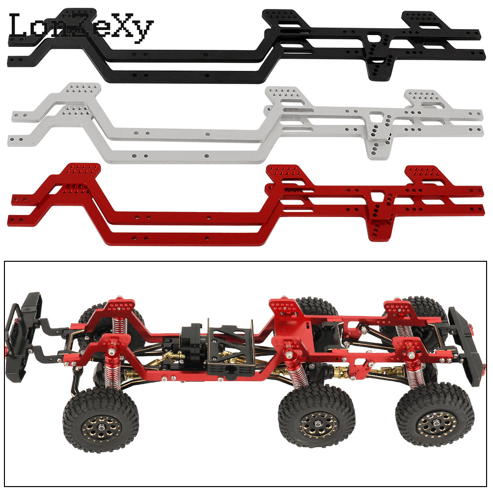 LONZEXY 6*6 Aluminum Aolly  Chassis Kit Frame Girder DIY For 1/18 TRX4m