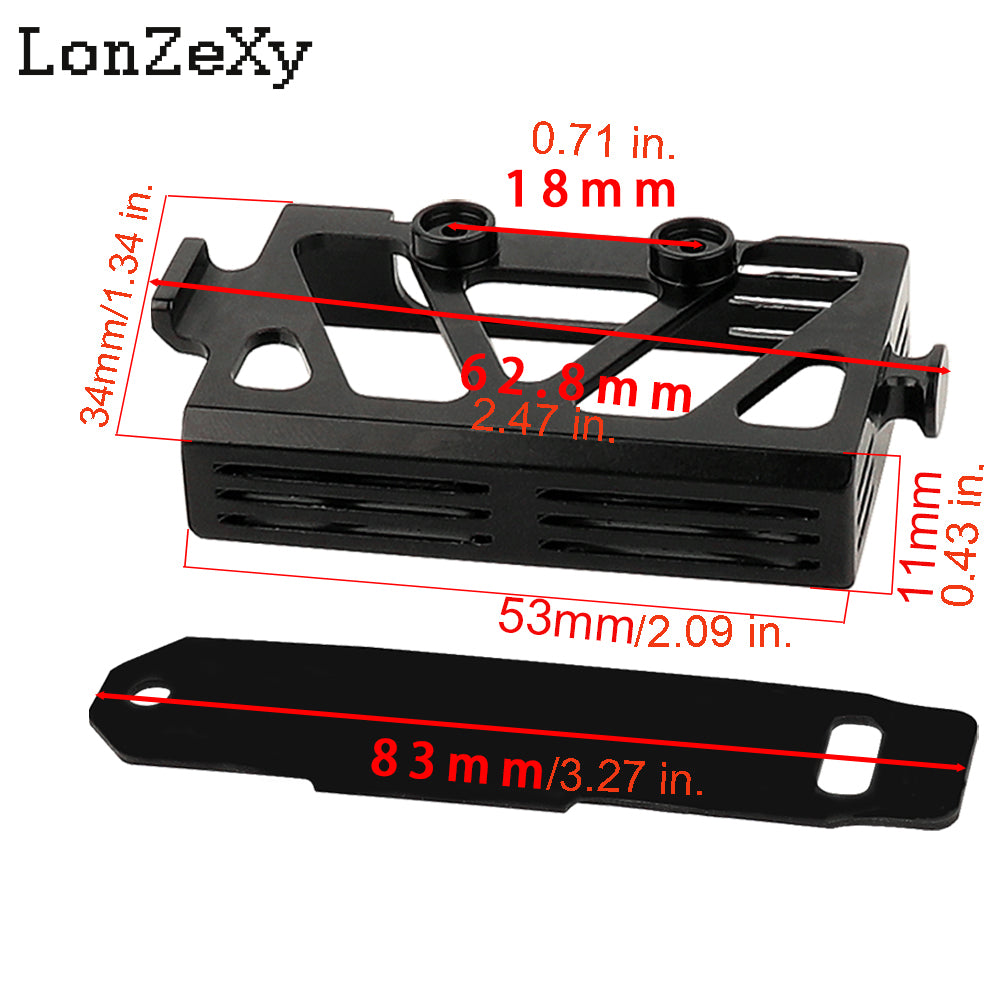 LONZEXY Aluminum Battery Tray for 1/18 TRX4M