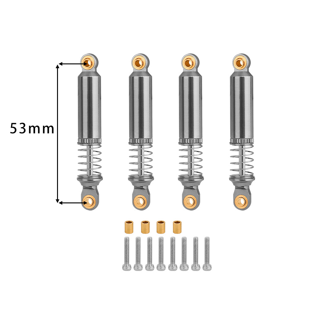 LomZeXy 4PCS Oil Shock Absorber 53/59/65/71/77mm Adjustable Damper For Traxxas TRX4M 1/18 RC Crawler Aluminum Suspension Upgrade Parts