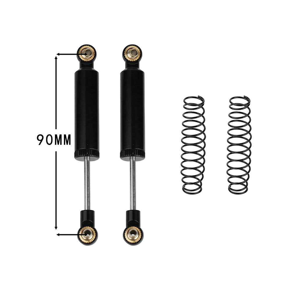 LonZeXy 1/10 RC Crawler Metal Oil Shock Absorber 70/80/90/100/110mm Adjustable Damper For SCX10 TRX4 D90 RC Car Upgrade Parts