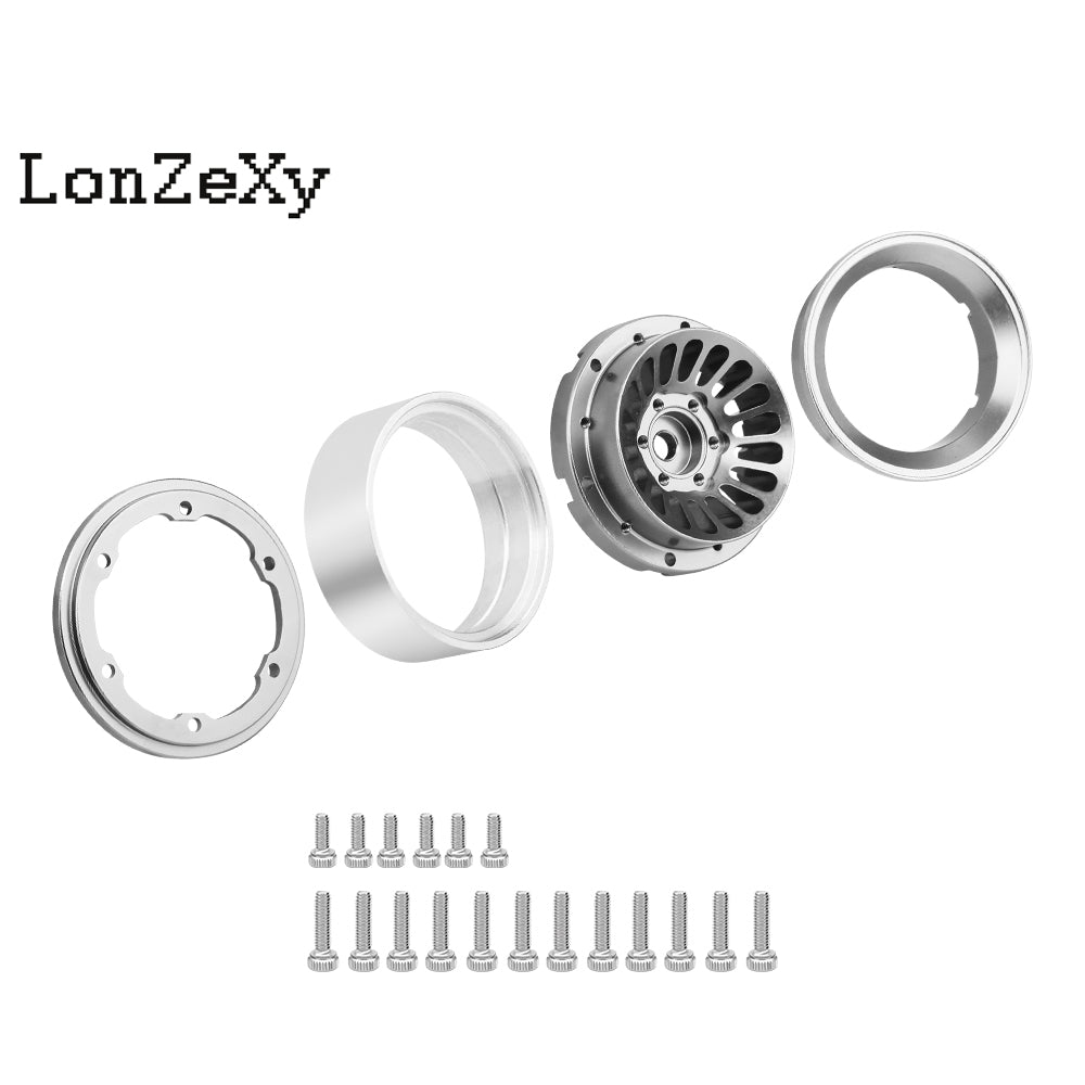 LonzeXy 4PCS Aluminum Alloy Wheel Rims for SCX24