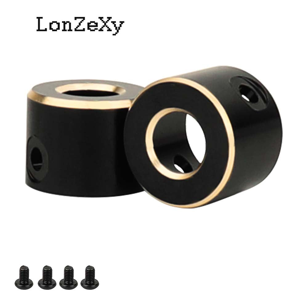 LONZEXY Brass Rear Axle Tube Cap 1 Pair for SCX10 PRO