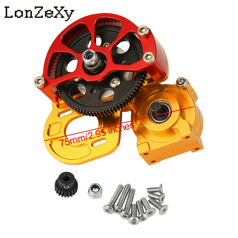 LONZEXY Metal Forward Transmission Gearbox for SCX10 & SCX10 II