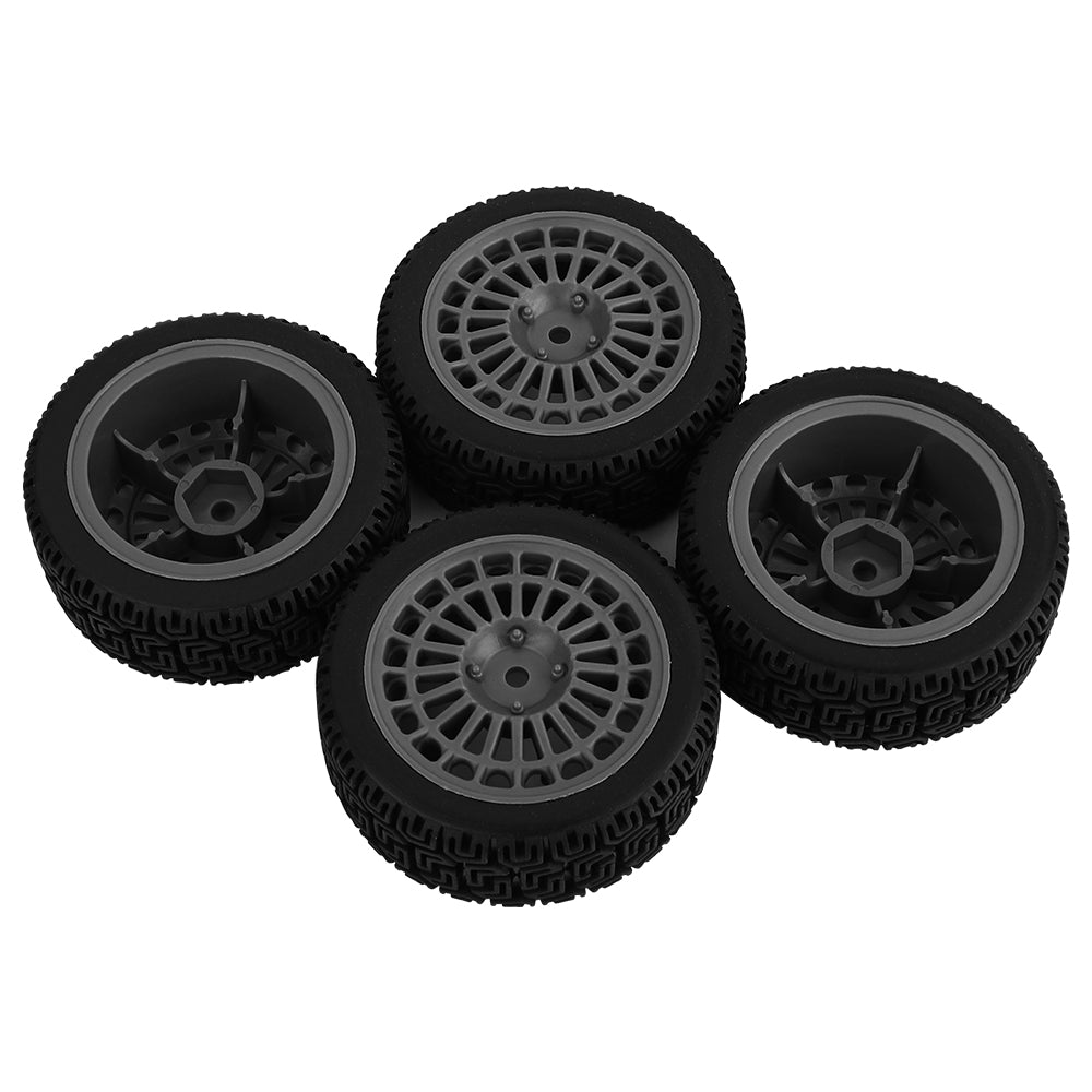 70mm RC Car Wheels Tires 4Pcs 26mm Width Rubber Tyre Plastic Wheel Rims for 1/10 On-Road Rally RC Buggy Upgrade Parts 7 Colors Optional