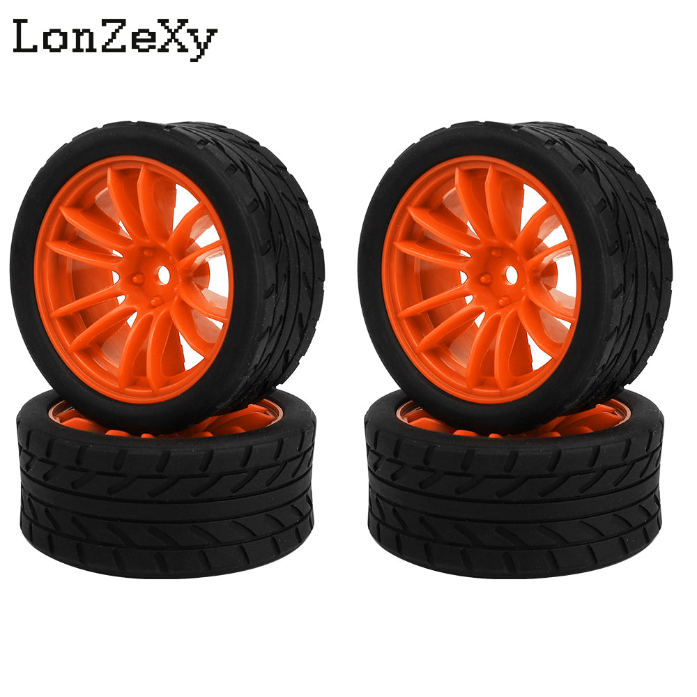 Lonzexy 1/10 1.9'' YOKOMO Flat Run MST Drift Tires XV02 Tamiya TT01 Kyosho hpi Sakura W211