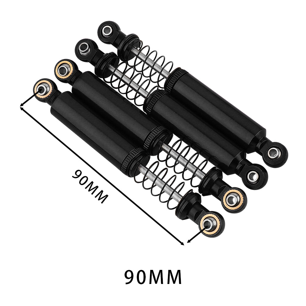 LonZeXy 1/10 RC Crawler Aluminum Oil Shock Absorber 70 80 90 100 110mm Adjustable Damper 4PCS For Axial SCX10 TRX4 D90 RC Off Road Car Upgrade Parts