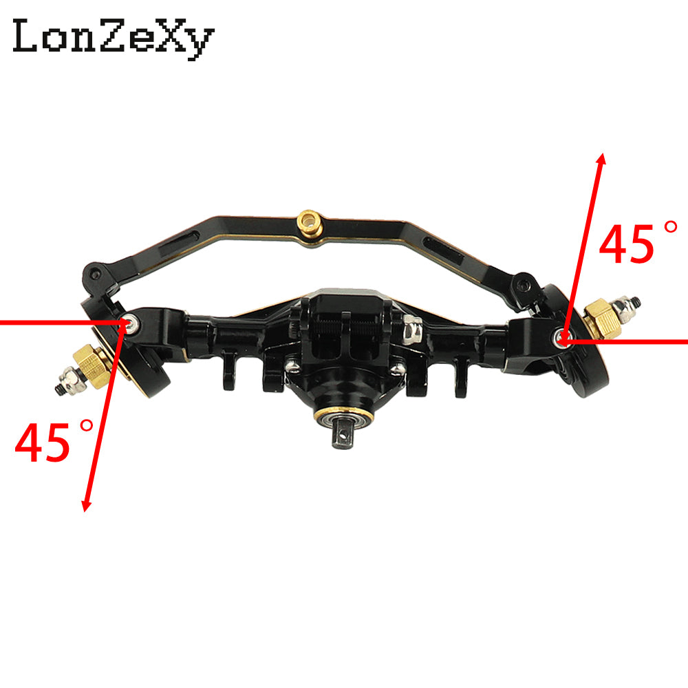 LONZEXY+4mm Aluminum Axles with Lay Down Servo Mount & Links for 1/18 TRX4M TRX4MT