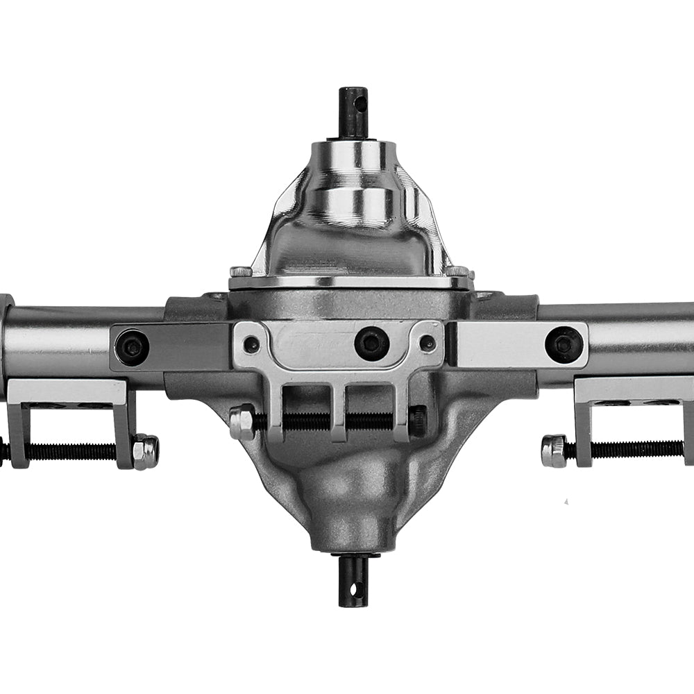 LonZeXy CNC Aluminum Front Middle Rear Axles Complete Set, 38T 13T Hardened Steel Differential Gear Axle Housing For 1/10 Axial SCX10 Gen1 RC Crawler Car Metal Upgrade Accessories
