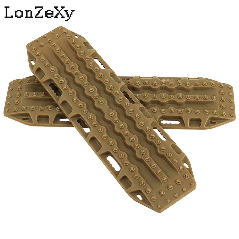 Lonzexy 2pcs 1/10 RC Plastic Sand Ladder Recovery Ramps Board for TRX4 SCX10 90046