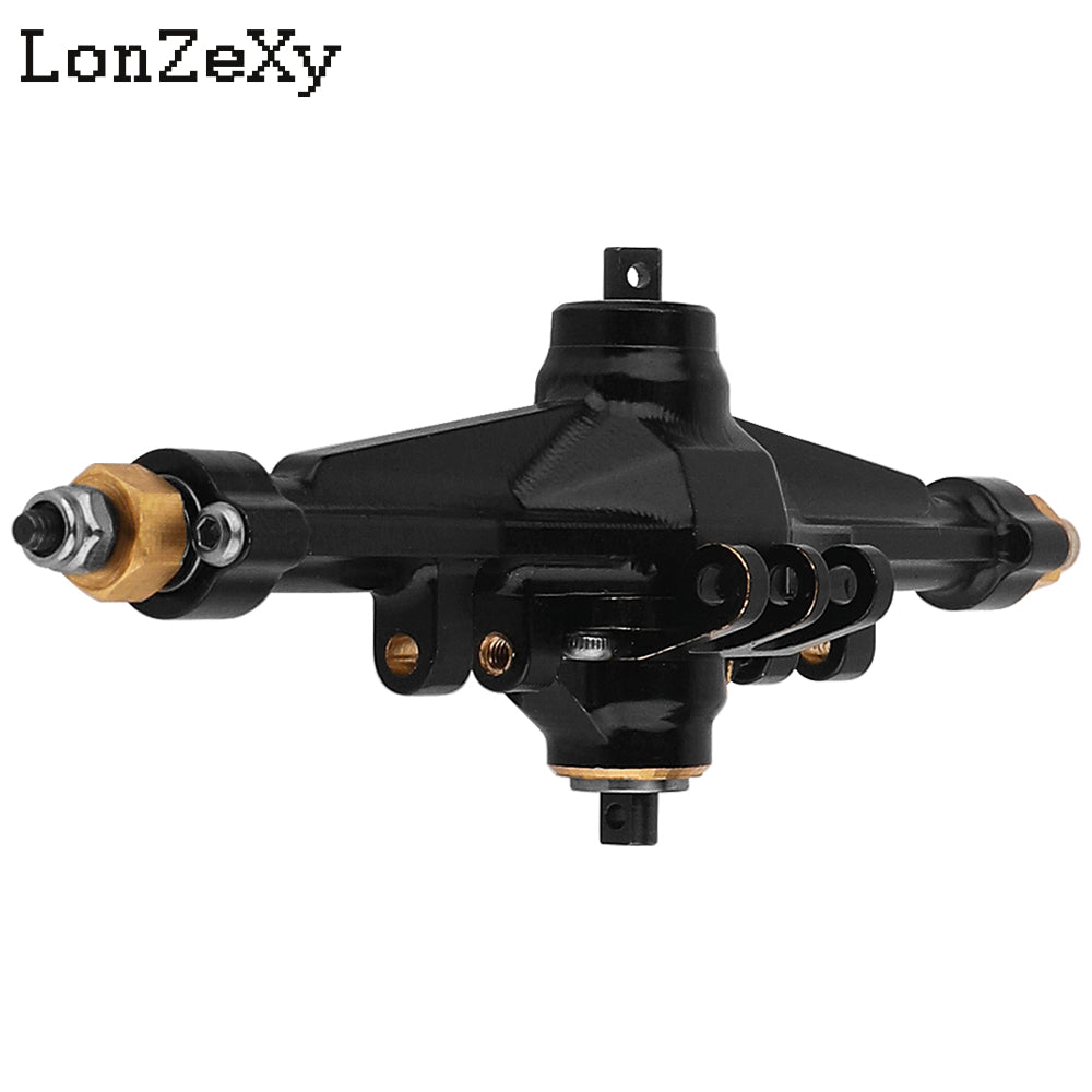 LONZEXY +4mm Planet Middle Axles with Brass Steering Knuckles for 1/18 TRX4M