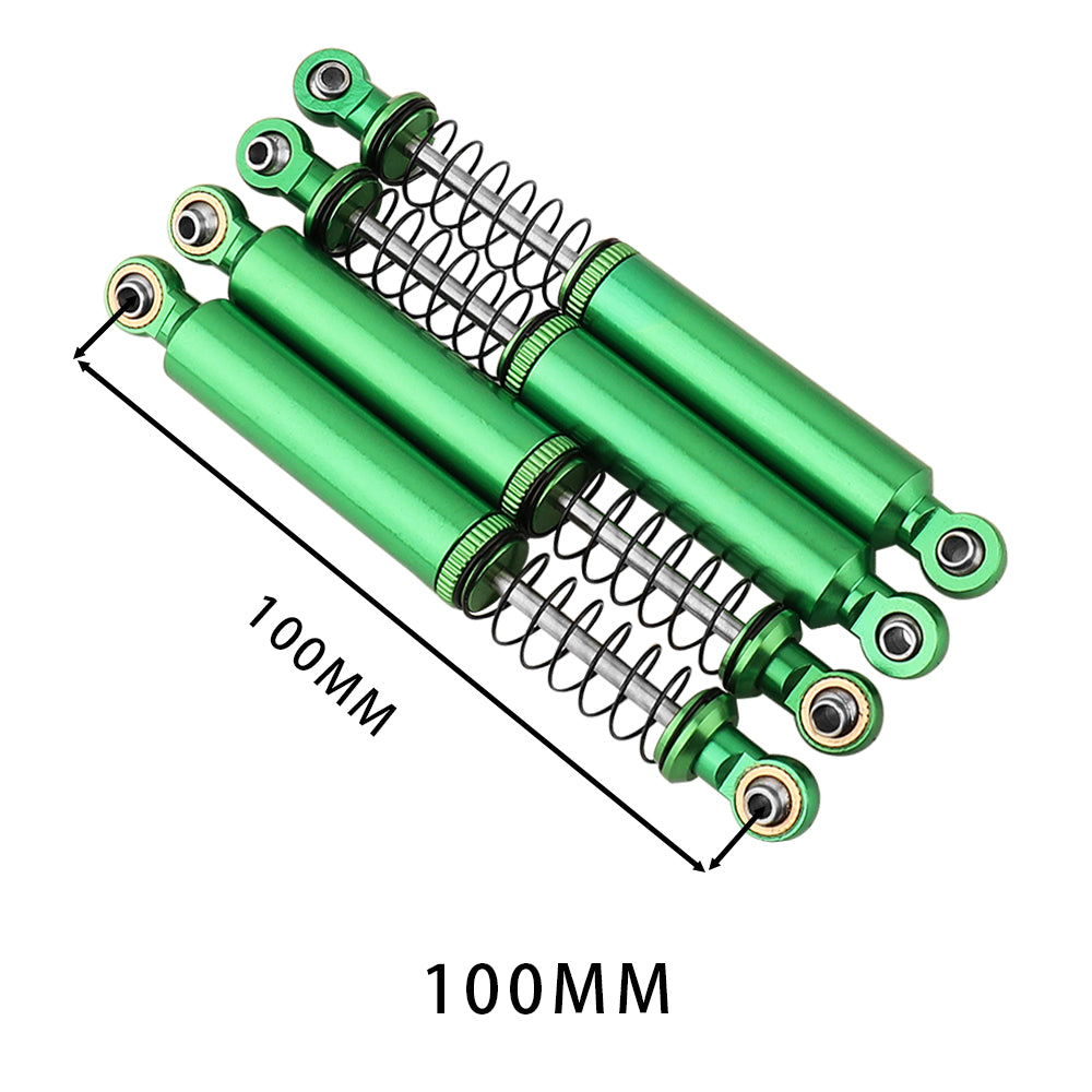 LonZeXy 1/10 RC Crawler Aluminum Oil Shock Absorber 70 80 90 100 110mm Adjustable Damper 4PCS For Axial SCX10 TRX4 D90 RC Off Road Car Upgrade Parts