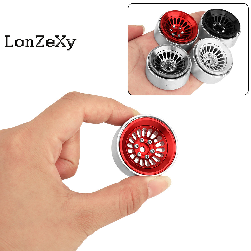 LonzeXy 4PCS Aluminum Alloy Wheel Rims for SCX24