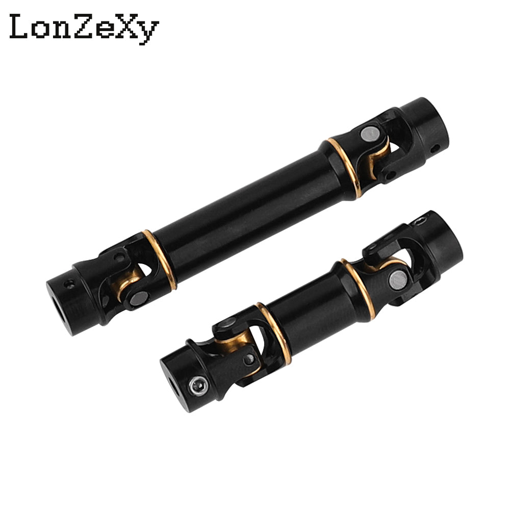LONZEXY Black Hardened Steel Drive Shafts with D-shaped Holes for 1/18 TRX4m