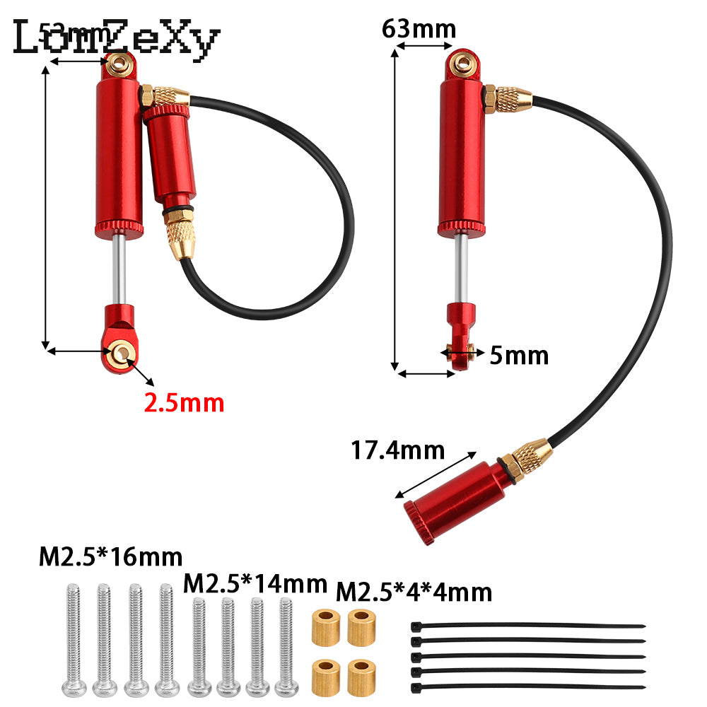 Lonzexy 1/18 TRX4m Internal Shock Absorbers - 65mm（Hole Spacing）4 pcs/set